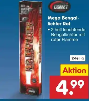 Netto Marken-Discount Comet Feuerwerk Mega Bengallichter Angebot