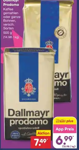 Netto Marken-Discount Dallmayr Prodomo Ganze Bohnen Angebot