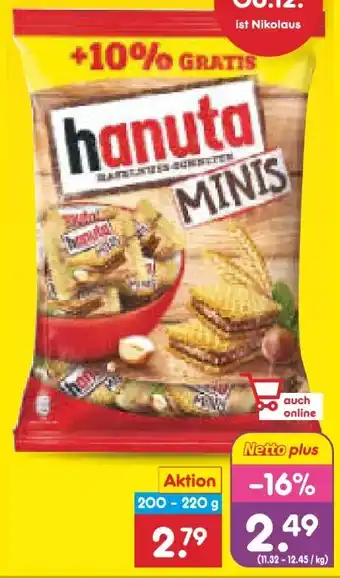 Netto Marken-Discount Ferrero Hanuta Minis Angebot