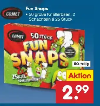 Netto Marken-Discount Comet Feuerwerk Große Knallerbsen Fun Snaps Angebot