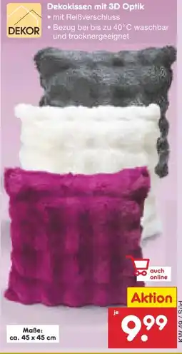 Netto Marken-Discount Dekor Dekokissen Angebot
