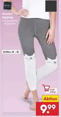 Netto Marken-Discount Spirit of Colours Damen Kuschelleggings Angebot