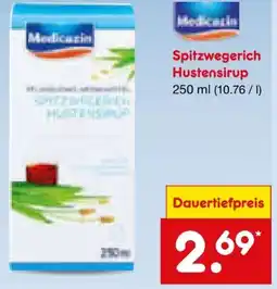 Netto Marken-Discount Medicazin Spitzwegerich Hustensirup Angebot