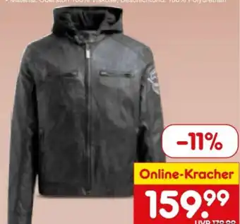 Netto Marken-Discount Camp David Herren Jacke Riding The World II Kunstlederjacke Angebot