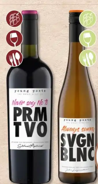 PENNY Young Poets Wine Never say no to Primitivo Angebot