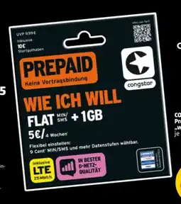 PENNY Congstar Prepaid Paket Angebot