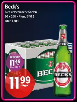 Getränke Hoffmann Beck's Bier Angebot