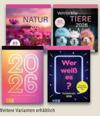 Lidl Postkarten-Kalender Angebot