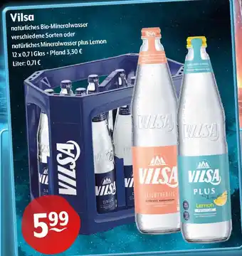 Getränke Hoffmann Vilsa natürliches Bio-Mineralwasser Angebot