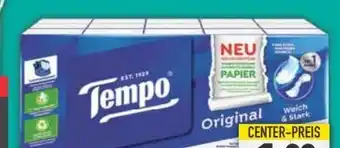 E-Center Tempo Taschentücher Angebot