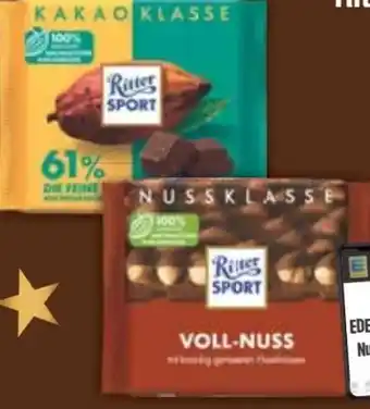 E-Center Ritter Sport Weihnachts-Schokolade Angebot