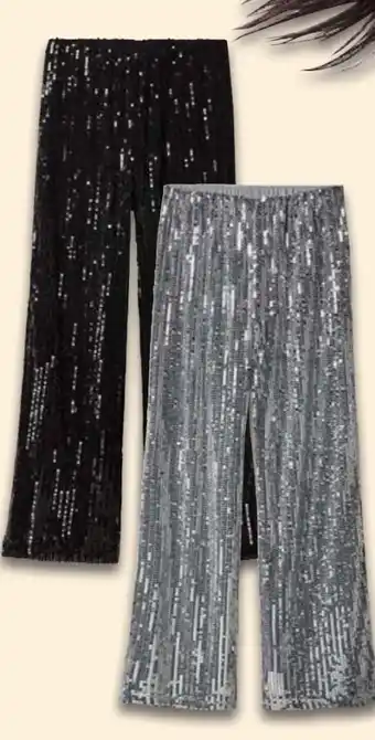 Lidl Esmara Damen Pailletten-Hose Angebot