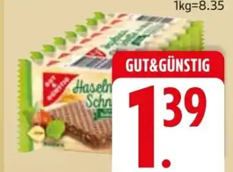 Edeka Gut & Günstig Haselnuss Schnitte Angebot