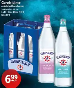 Getränke Hoffmann Gerolsteiner natürliches Mineralwasser Angebot