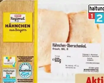 REWE Center Rewe Regional Hähnchen-Oberschenkel Angebot