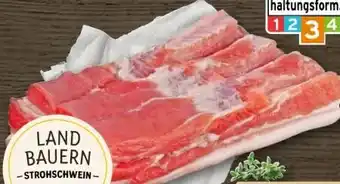 REWE Center Metzgerei Landbauern Strohschwein-Bauch Angebot