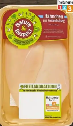 REWE Center Nature & Respect Freiland Hähnchen-Brustfilet Angebot