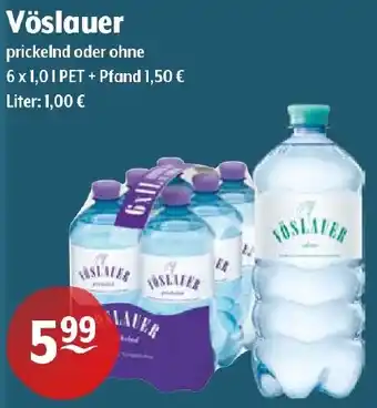 Getränke Hoffmann Vöslauer prickelnd oder ohne Angebot