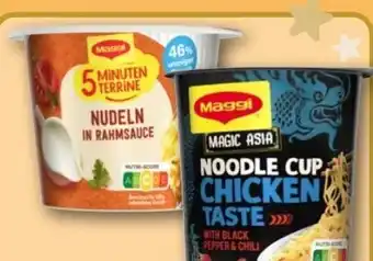 REWE Center Maggi 5 Minuten Terrine Nudeln in Rahmsauce Angebot