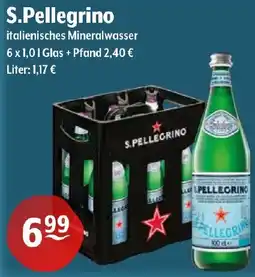 Getränke Hoffmann S.Pellegrino italienisches Mineralwasser Angebot