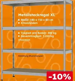 Globus Baumarkt Metallsteckregal XL Angebot