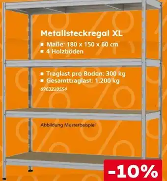 Globus Baumarkt Metallsteckregal XL Angebot