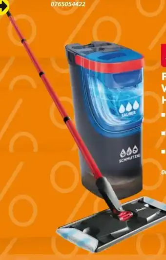 Globus Baumarkt Vileda Flat Mop Wischsystem H2PrO Angebot