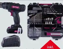 Globus Baumarkt Gomago Akku-Schlagbohrschrauber Set Mobile Werkstatt Angebot