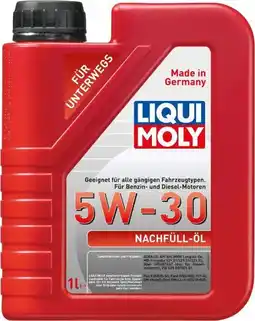 Globus Baumarkt Liqui Moly Motor-Nachfüllöl 5W30 Angebot
