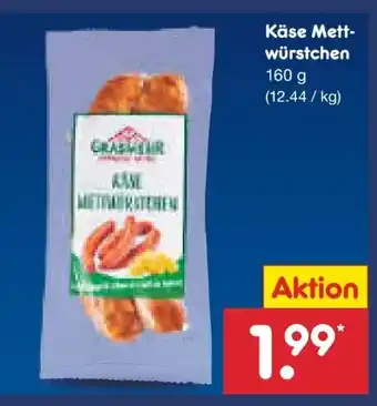 Netto Marken-Discount Grasmehr Käse Mettwürstchen Angebot