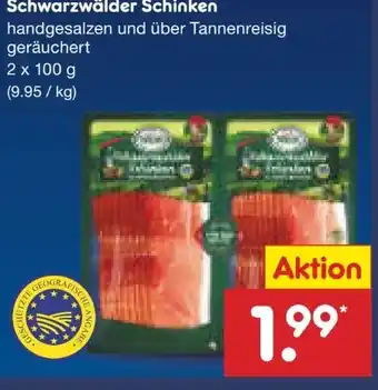 Netto Marken-Discount Familie Wein Schwarzwälder Schinken Angebot