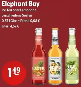 Getränke Hoffmann Elephant Bay Ice Tea oder Lemonade Angebot