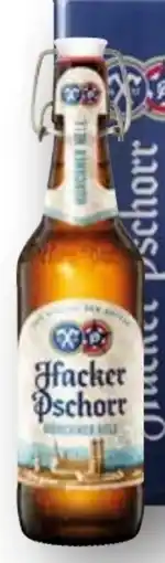 Scheck-in-Center Hacker-Pschorr Münchner Hell Angebot