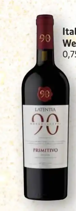 Edeka Latentia Winery Novantaceppi 90 Primitivo Angebot
