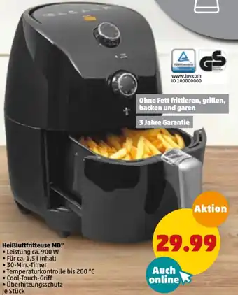 PENNY Heiẞluftfritteuse MD Angebot
