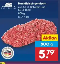 Netto Marken-Discount Gut Ponholz Gemischt-Hackfleisch Angebot