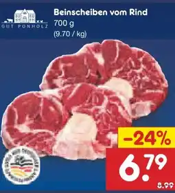Netto Marken-Discount Gut Ponholz Beinscheiben vom Rind Angebot