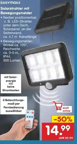 Netto Marken-Discount easy! MAXX Solarstrahler mit Bewegungsmelder Angebot