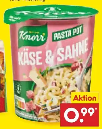 Netto Marken-Discount Knorr Pasta Pot Käse & Kräuter Angebot