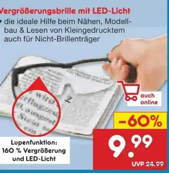Netto Marken-Discount easy! MAXX LED-Vergrößerungsbrille Angebot