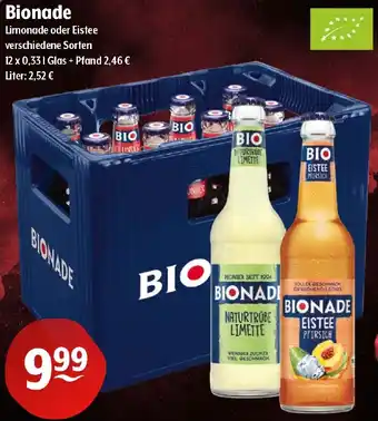 Getränke Hoffmann Bionade Limonade oder Eistee Angebot