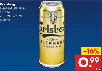 Netto Marken-Discount Carlsberg Elephant Strong Angebot
