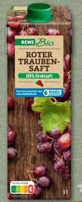 nahkauf Rewe Bio Roter Traubensaft Angebot