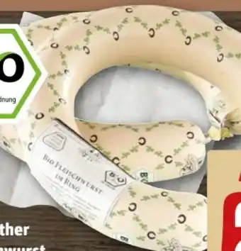 REWE Center Rack & Rüther Bio Fleischwurst Angebot