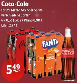 Getränke Hoffmann Coca-Cola, Fanta, Mezzo Mix oder Sprite Angebot