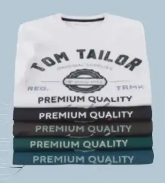 AWG Mode Tom Tailor Herren Logo T-Shirt Angebot