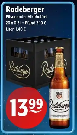 Getränke Hoffmann Radeberger Pilsner oder Alkoholfrei Angebot