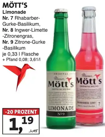 Lösch Depot MÖTT'S Limonade Angebot