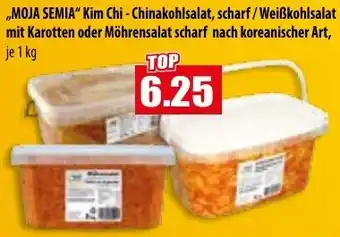 Mix Markt MOJA SEMIA Kim Chi-Chinakohlsalat, scharf/Weißkohlsalat Angebot