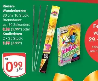 Globus Riesen-wunderkerzen Angebot
